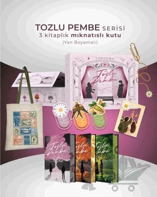 Tozlu Pembe Serisi – 3 Kitaplık Kutu Yan Boyamalı