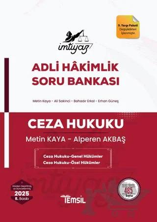 İmtiyaz Ceza Hukuku (Genel Hükümler - Özel Hükümler) Soru Bankası
