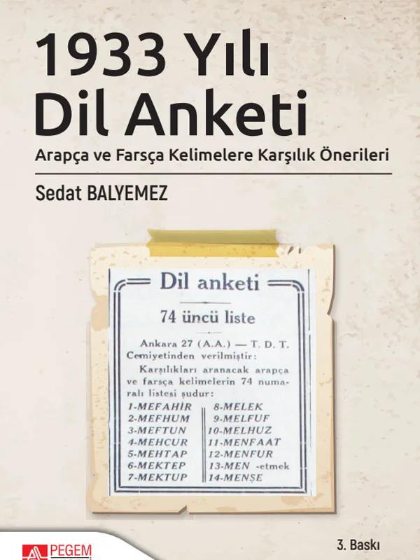 1933 Yılı Dil Anketi