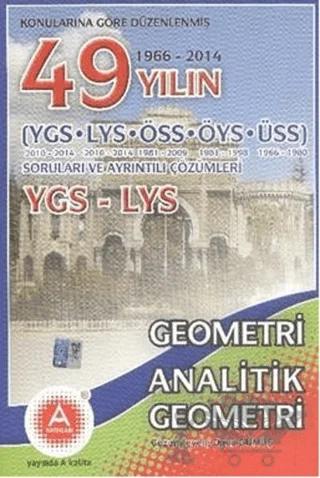 Konularına Göre Düzenlenmiş 50 Yılın YGS-LYS Geometri Analitik Geometri Soruları ve Ayrıntılı Çözümleri