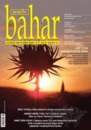 Berfin Bahar Aylık Kültür, Sanat ve Edebiyat Dergisi Sayı: 191