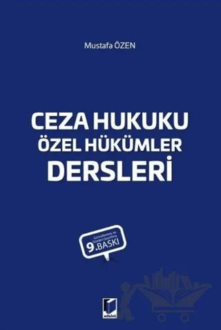 Ceza Hukuku Özel Hükümler Dersleri
