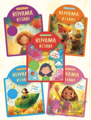 Çıkartmalı Boyama Kitabı 5'li Set