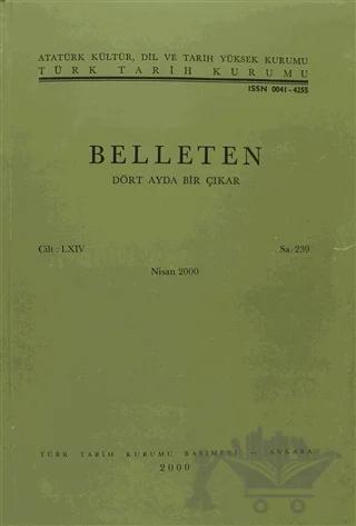 Belleten Sayı: 239 Cilt: 64