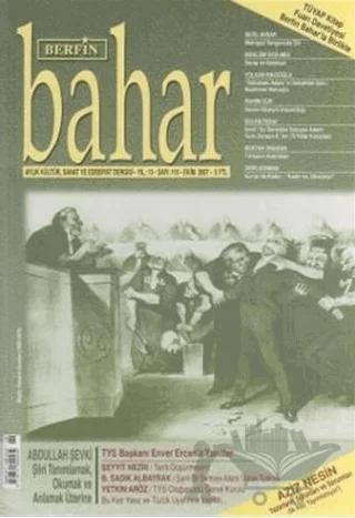 Berfin Bahar Aylık Kültür, Sanat ve Edebiyat Dergisi Sayı: 116