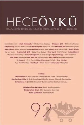 Hece Öykü Dergisi Sayı: 92 (Nisan - Mayıs 2019)