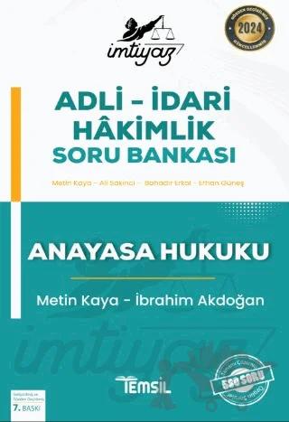 İmtiyaz Adli - İdari Hakimlik Soru Bankası Anayasa Hukuku
