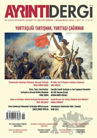 Ayrıntı Dergisi Sayı: 15 Nisan-Mayıs 2016