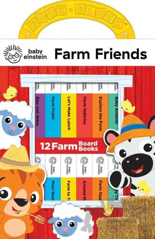Baby Einstein: Farm Animals My First Library 12 Board Book Set – Kolektif – Pi Kids kitap kapağı