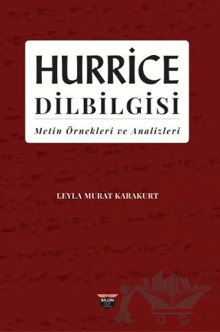 Hurrice Dilbilgisi – Leyla Murat Karakurt – Bilgin Kültür Sanat Yayınları kitap kapağı