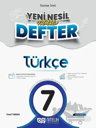 7. Sınıf Türkçe Yeni Nesil Nitelikli Defter