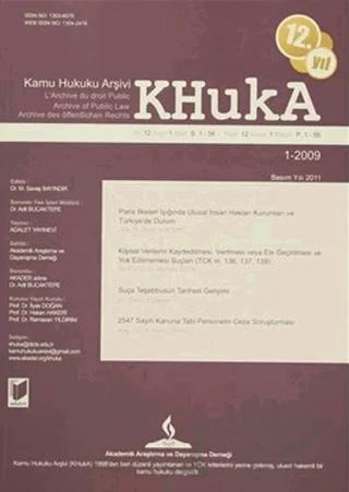 KHUKA - Kamu Hukuku Arşivi Dergisi Yıl: 12 Sayı: 1 Mart