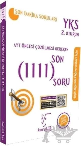 AYT Öncesi Çözülmesi Gereken Son 1111 Soru Eşit Ağırlık Öğrencileri İçin