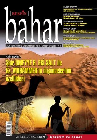 Berfin Bahar Aylık Kültür Sanat ve Edebiyat Dergisi Sayı: 307 Eylül 2023