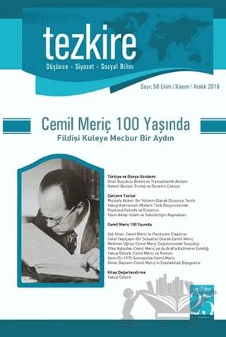 Tezkire Dergisi Sayı: 58 Ekim-Kasım-Aralık 2016