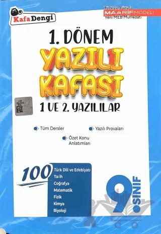9. Sınıf 1. Dönem Yazılı Kafası