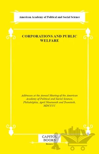 Corporations and Public Welfare