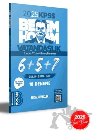 2025 KPSS Vatandaşlık Tamamı Çözümlü 6+5+7 Deneme