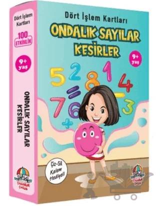 Ondalık Sayılar Kesirler - Dört İşlem Kartları 9+ Yaş