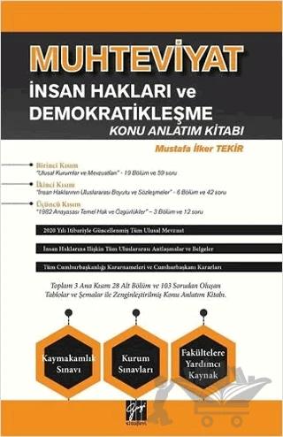 Muhteviyat İnsan Hakları ve Demokratikleşme Konu Anlatım Kitabı