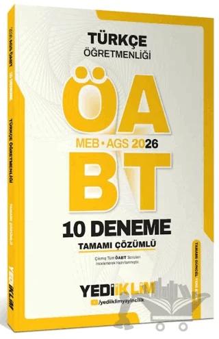 AGS ÖABT Türkçe Öğretmenliği Tamamı Çözümlü 10 Deneme Sınavı