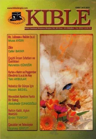 Kıble Kültür Edebiyat Düşünce Dergisi Sayı: 33