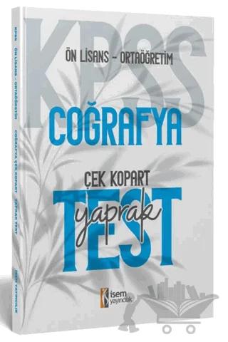 2024 KPSS Ortaöğretim Ön Lisans Coğrafya Çek Kopart Yaprak Test