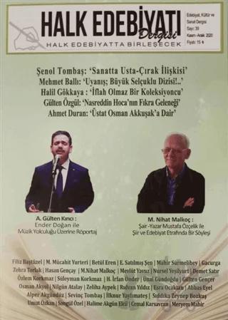 Halk Edebiyatı Dergisi Sayı: 39 Kasım-Aralık 2020