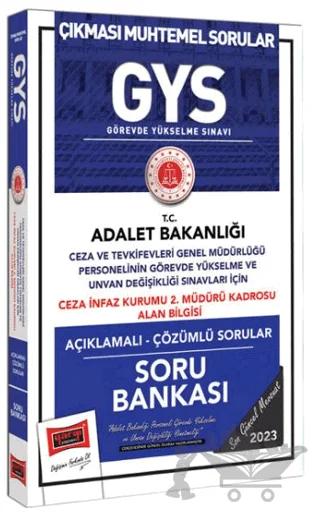 Yargı Yayınları 2023 Adalet Bakanlığı GYS Ceza ve Tevkifevleri Genel Müdürlüğü Ceza İnfaz Kurumu 2.Müdür Kadrosu Alan Bilgisi İçin Açıklamalı Soru Bankası