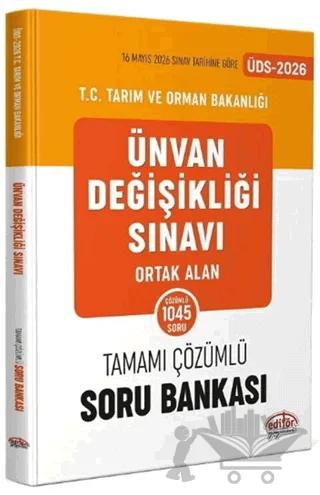 2026 GYS ÜDS Tarım ve Orman Bakanlığı Ortak Alan Soru Bankası