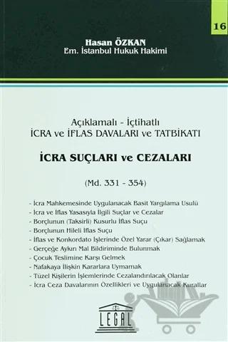 İcra Suçları ve Cezaları - Seri 16 (Madde 331 - 354)