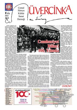 Üvercinka Dergisi: 107 - 108 - Eylül Ekim 2023