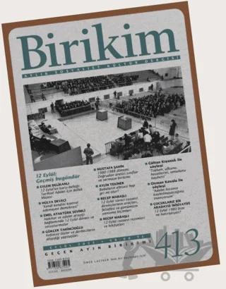 Birikim Aylık Sosyalist Kültür Dergisi Sayı: 413 Eylül 2023