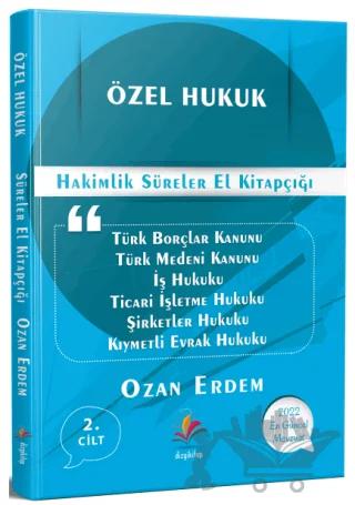 Özel Hukuk Hakimlik Süreler El Kitapçığı