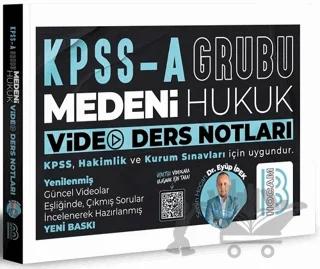 KPSS A Grubu Medeni Hukuk Video Ders Notları