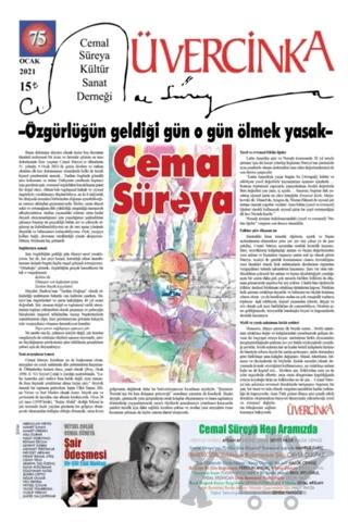 Üvercinka Dergisi Sayı: 75 Ocak 2021