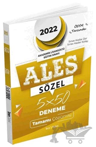 ALES Sözel 5 Deneme Tamamı Çözümlü