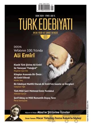 Türk Edebiyatı Dergisi Sayı: 603 Ocak 2024