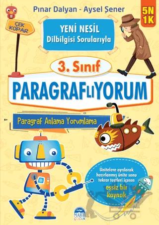 Paragraflıyorum 3. Sınıf – Pınar Dalyan, Aysel Şener – Martı Çocuk Yayınları kitap kapağı