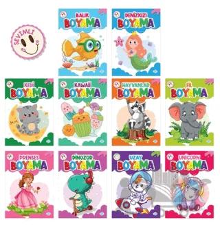 Sevimli Boyama Seti (10 Kitap)