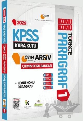2026 KPSS Türkçenin Kara Kutusu PARAGRAF 1 KONU KONU ÖSYM Çıkmış Soru Bankası Dijital Çözümlü