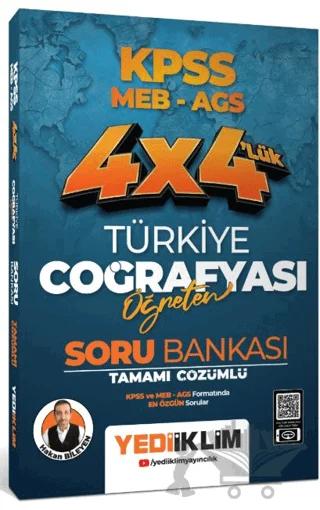 2025 KPSS MEB AGS 4X4 Öğreten Türkiye Coğrafyası Tamamı Çözümlü Soru Bankası