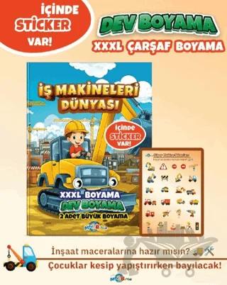 İş Makineleri Dünyası (Boyama Kitabı)