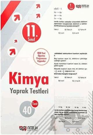 11. Sınıf Kimya 40 Yaprak Test