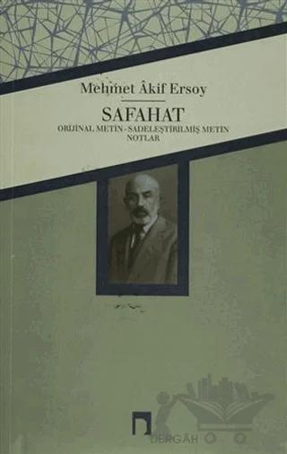 Safahat – Mehmet Akif Ersoy – Dergah Yayınları kitap kapağı
