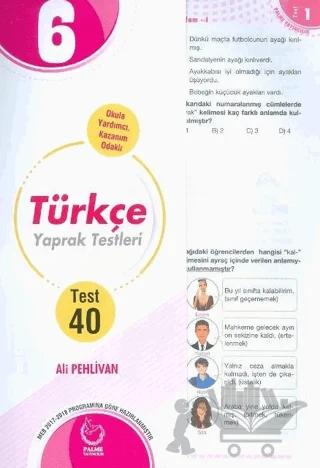 6. Sınıf Türkçe Yaprak Testleri