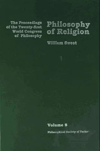Philosophy of Religion Volume 8