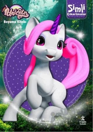 Unicorn Simli Çıkartmalı Boyama Kitabı