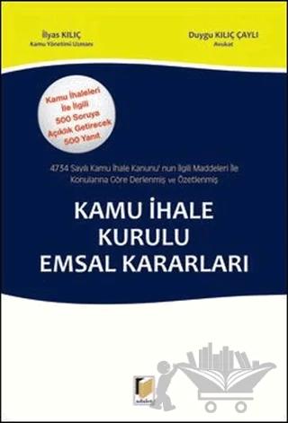 Kamu İhale Kurulu Emsal Kararları