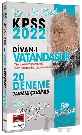 2022 KPSS Lise Ön Lisans Divanı Vatandaşlık Tamamı Çözümlü 20 Deneme